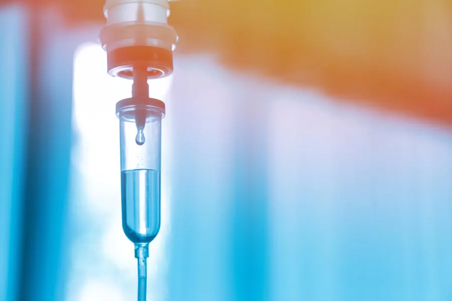 An IV drip. Schedule Build Your Own IV therapy from Christine Collins, MD in Westside/Beverly Hills.