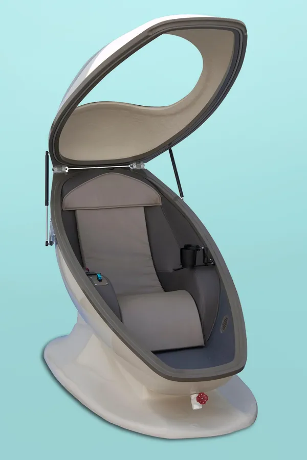 A CVAC pod. Get CVAC therapy from Christine Collins, MD in Westside/Beverly Hills.