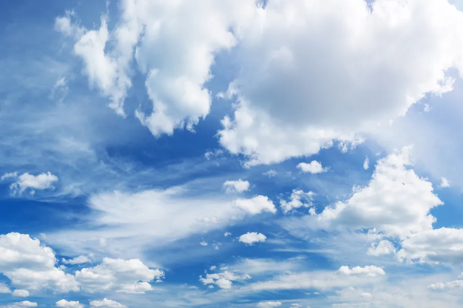 A blue sky with a variety of majestic clouds. Schedule Hyperbaric Oxygen Therapy (HBOT) from Christine Collins, MD in Westside/Beverly Hills.