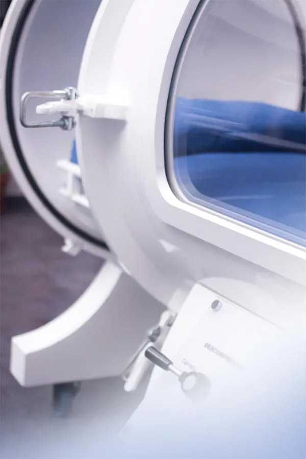 A hyperbaric oxygen chamber. Get Hyperbaric Oxygen Therapy (HBOT) from Christine Collins, MD in Westside/Beverly Hills.